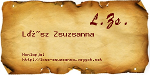 Lősz Zsuzsanna névjegykártya